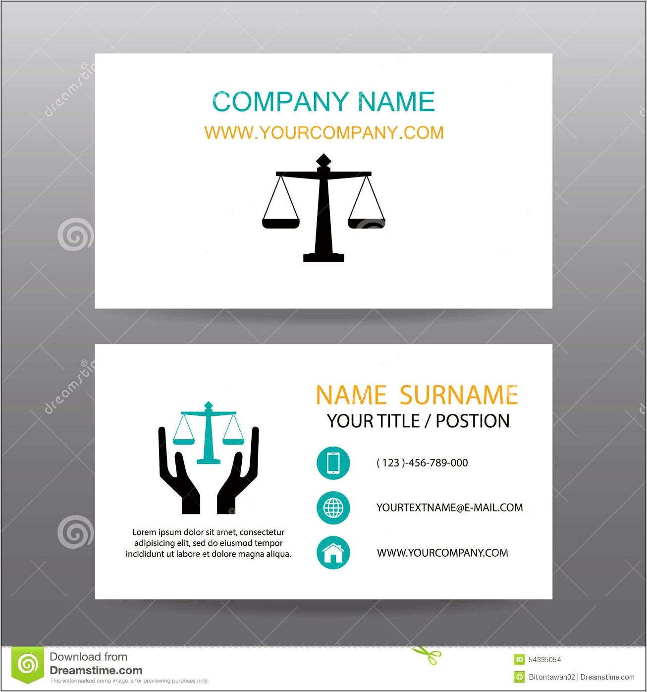 Lawyer Business Card Template Free Download