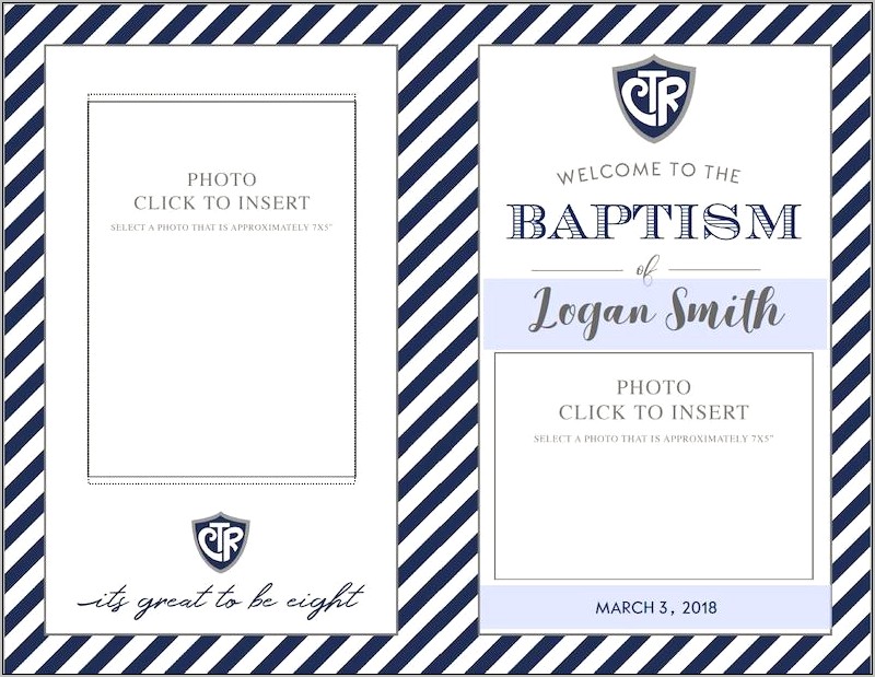 Lds Baptism Announcement Templates Free Download