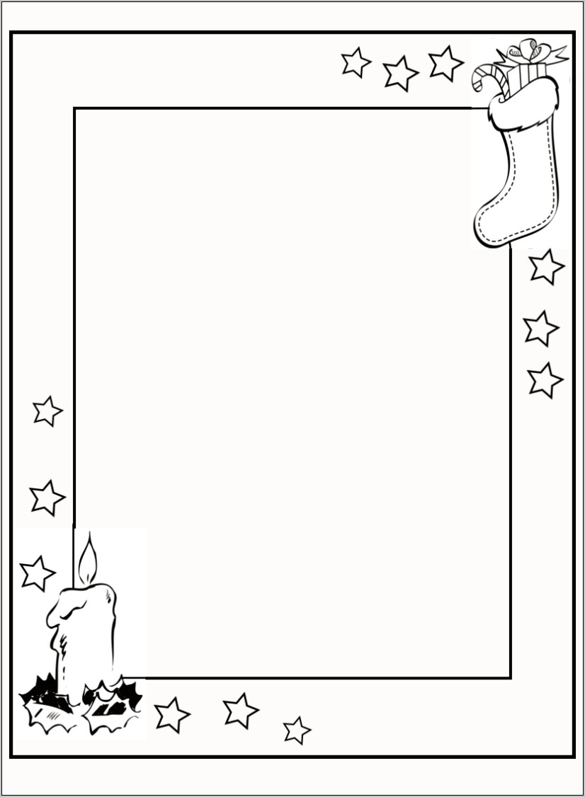 Letter To Santa Template Download For Kindergartener