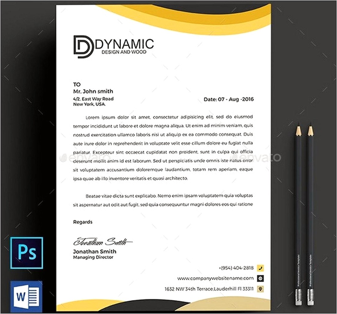 Letterhead Template Free Download Ms Word