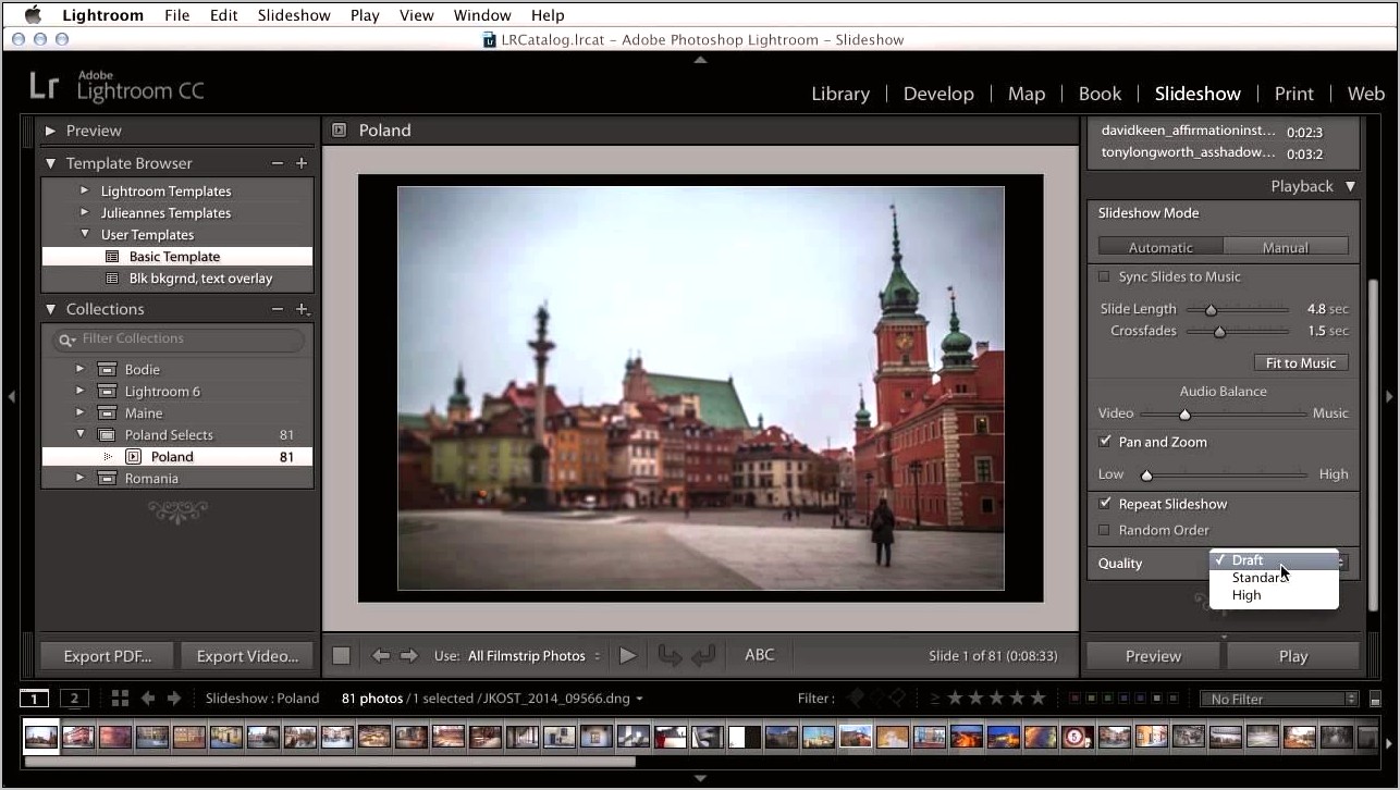 Lightroom 5 Slideshow Templates Free Download