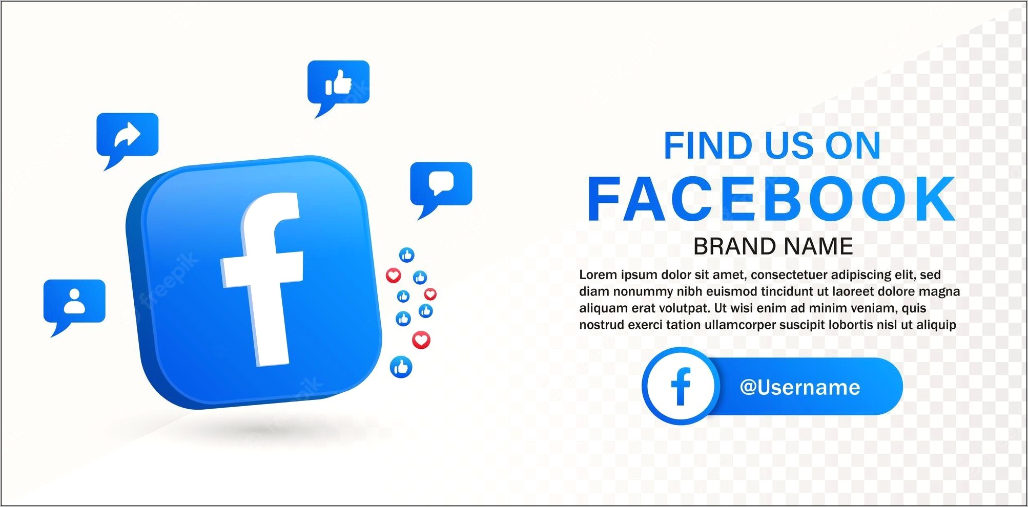 Like Us On Facebook Template Download