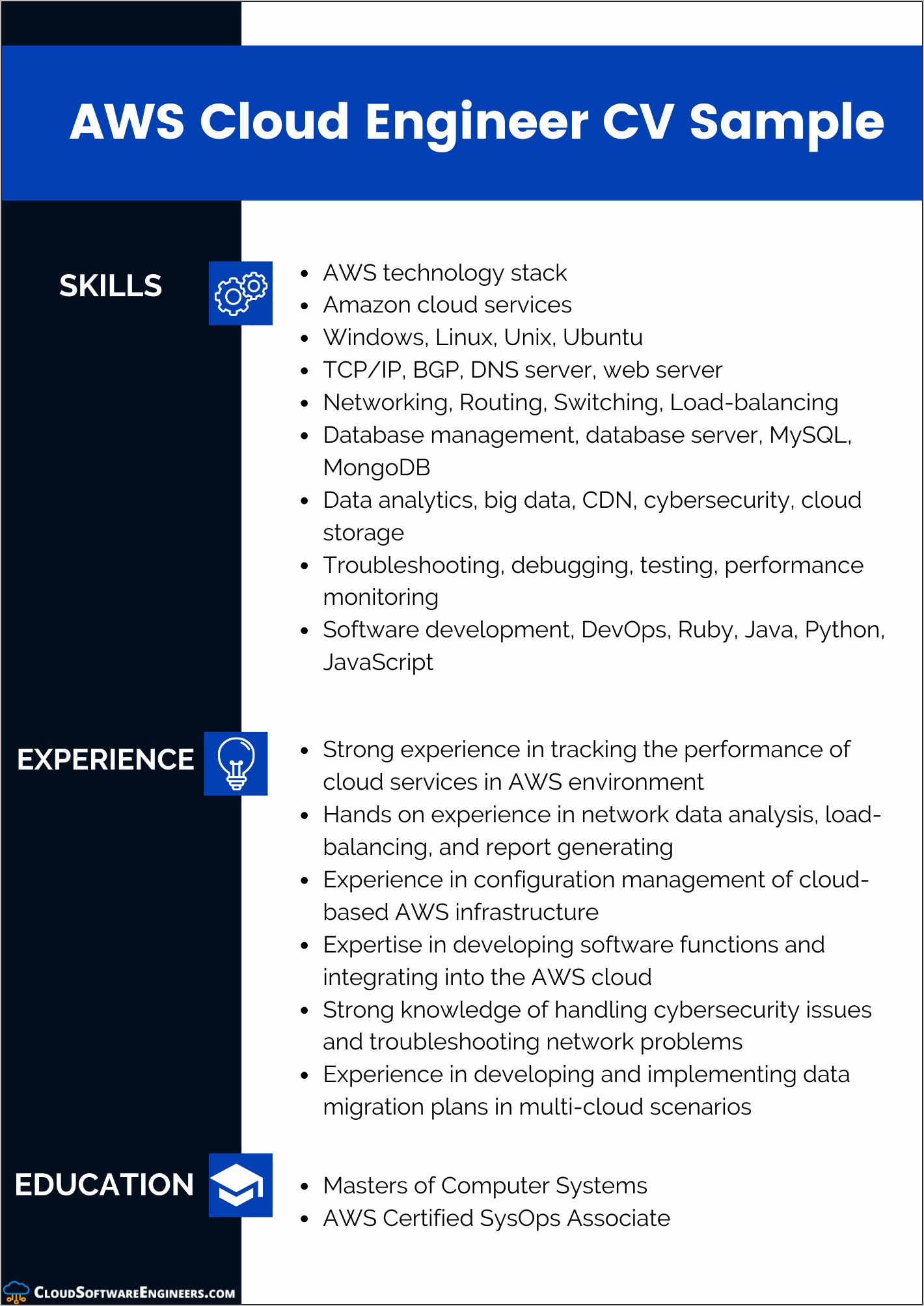 Linux And Aws Resume Sample