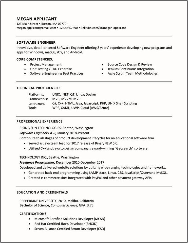 List Of Possible Resume Skills