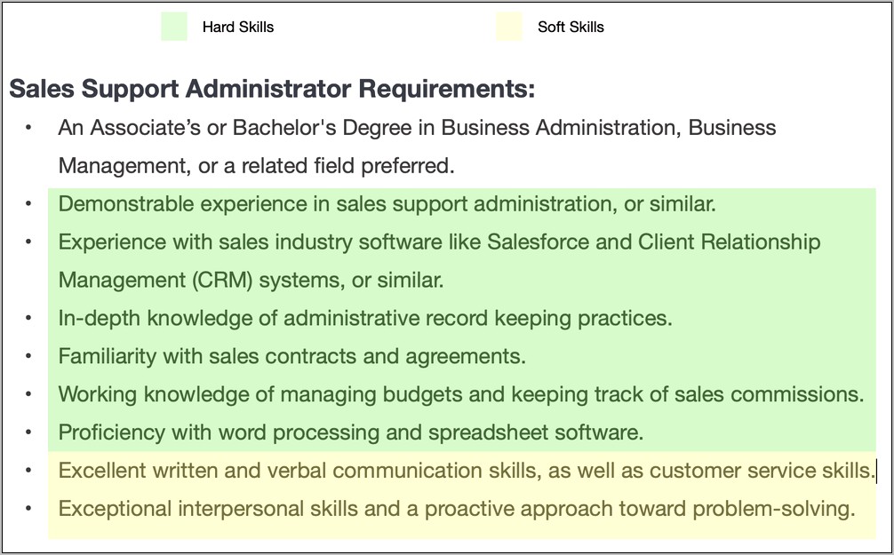 List Of Resume Soft Skills