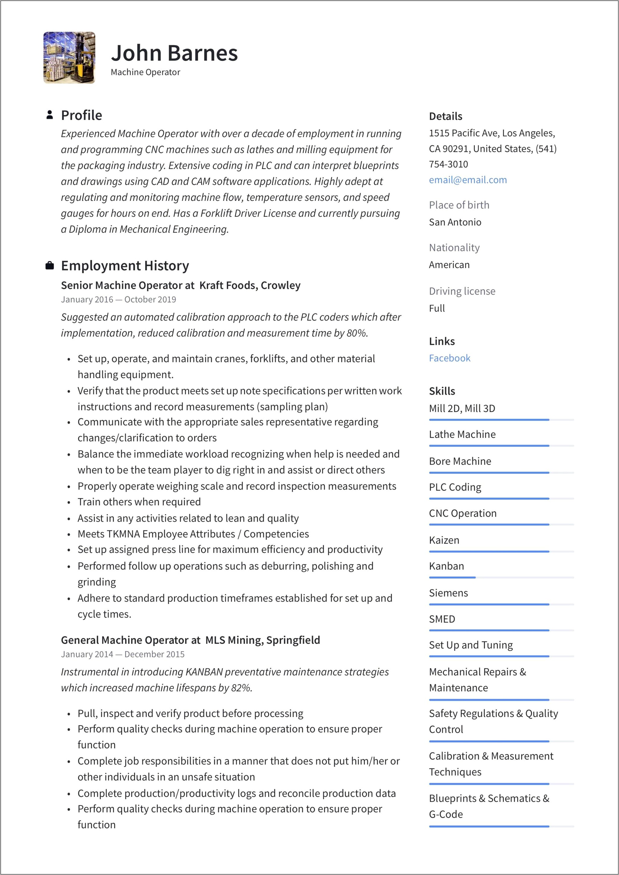 Listing Cad Cam Skills Resume