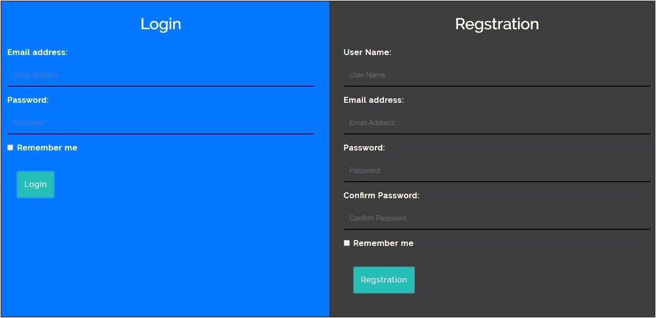 Login Form Template Html Free Download