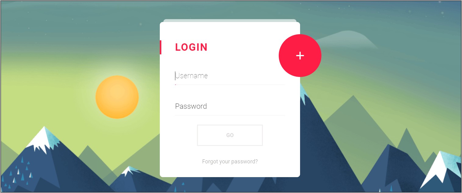 Login Page Template Design Free Download