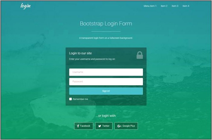 Login Template Free Download In Php