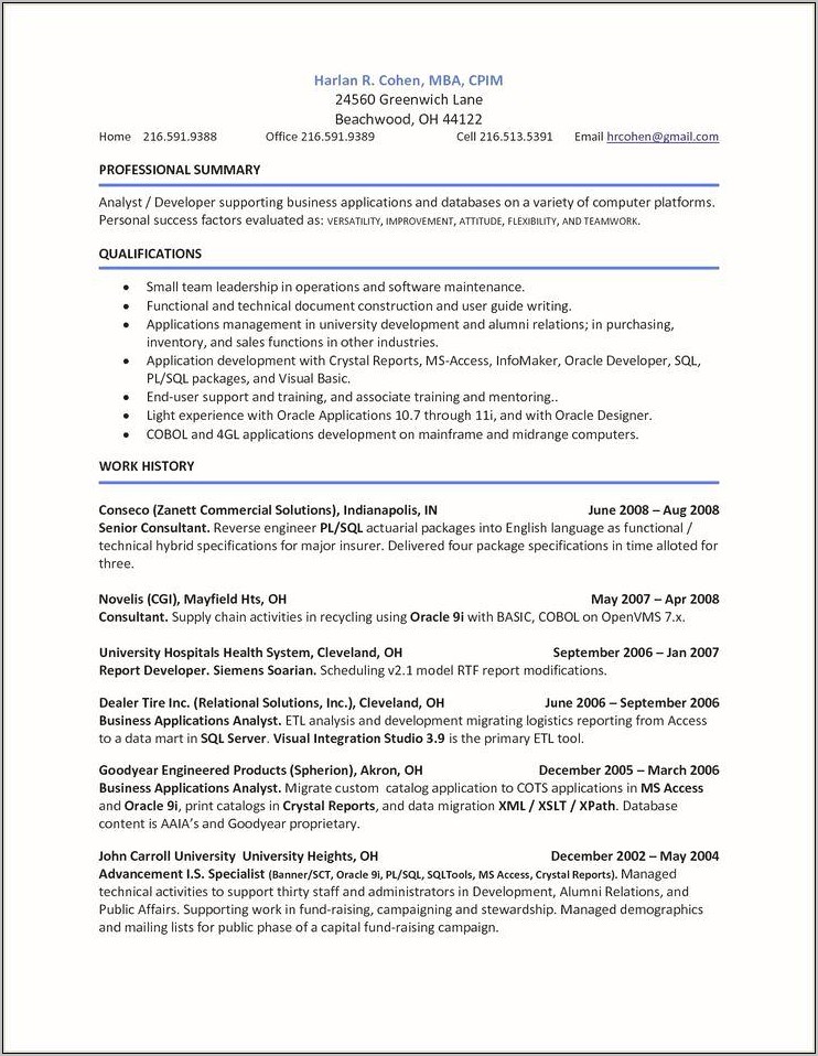 Logistics Business Analyst Sample Resume