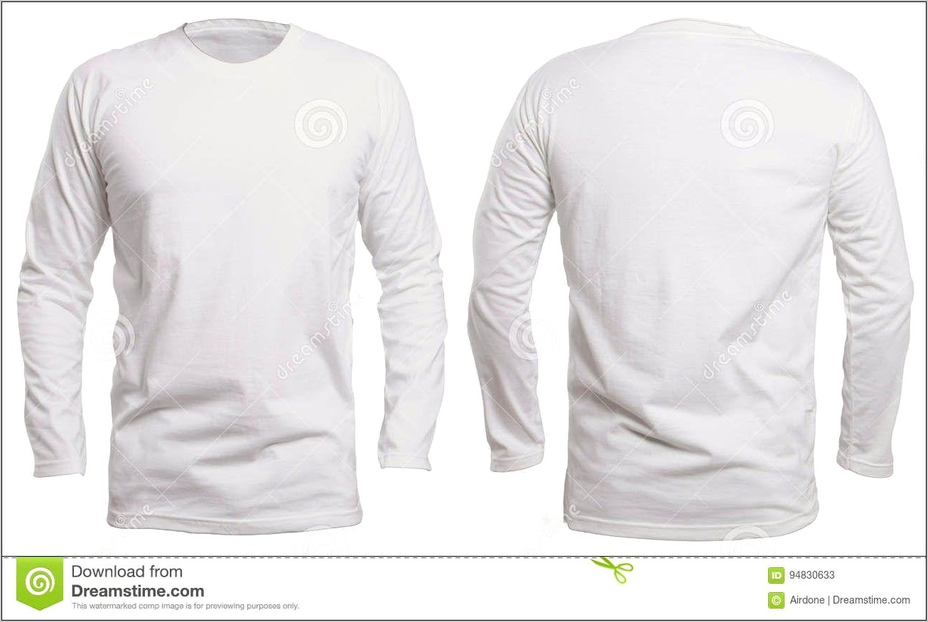 Long Sleeve T Shirt Template Download