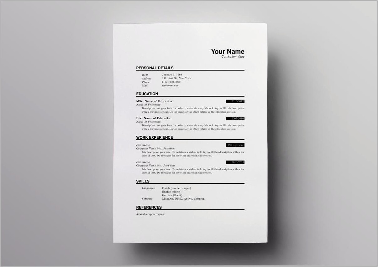 Look At Resumes For Free