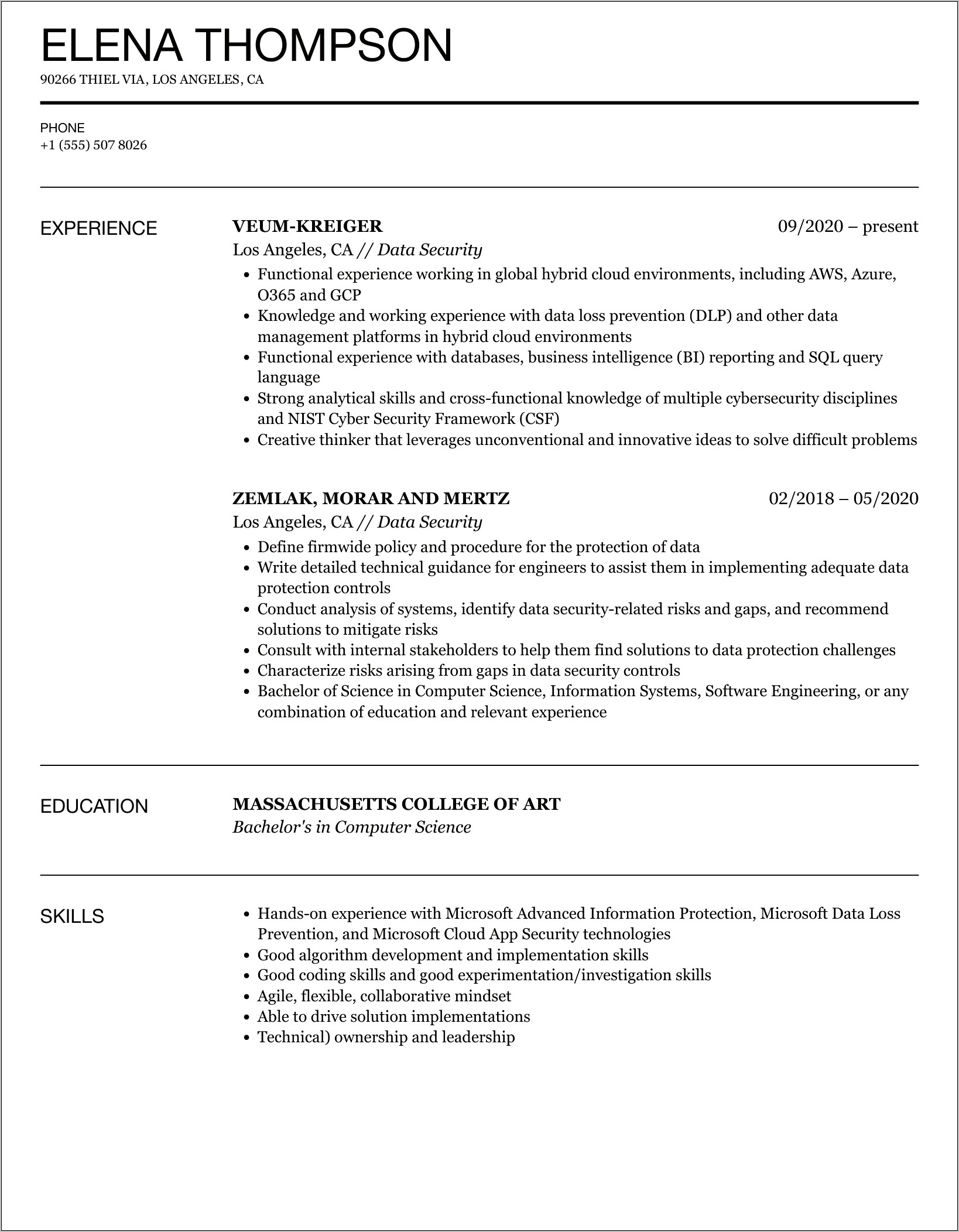 Loss Prevention Investigator Resume Objective