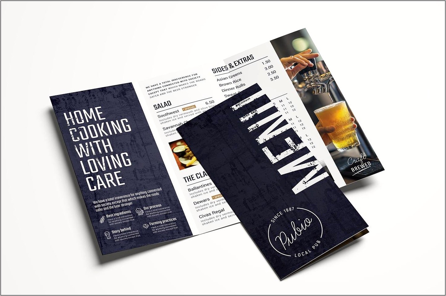 Lounge Bar Menu Template Free Download