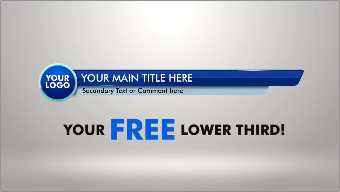 Lower Third Templates Sony Vegas Download