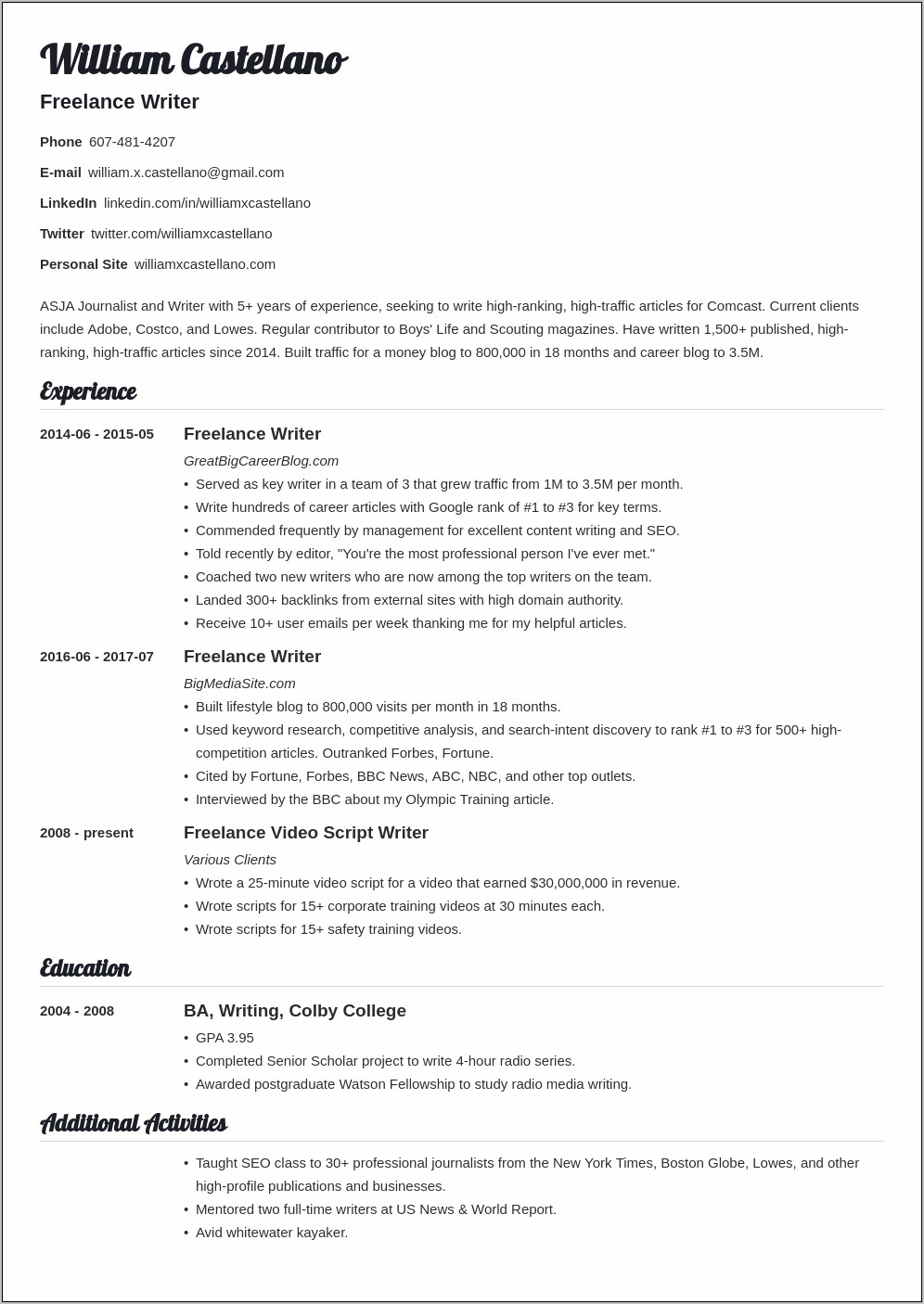 Lowe's Department Manager Resume