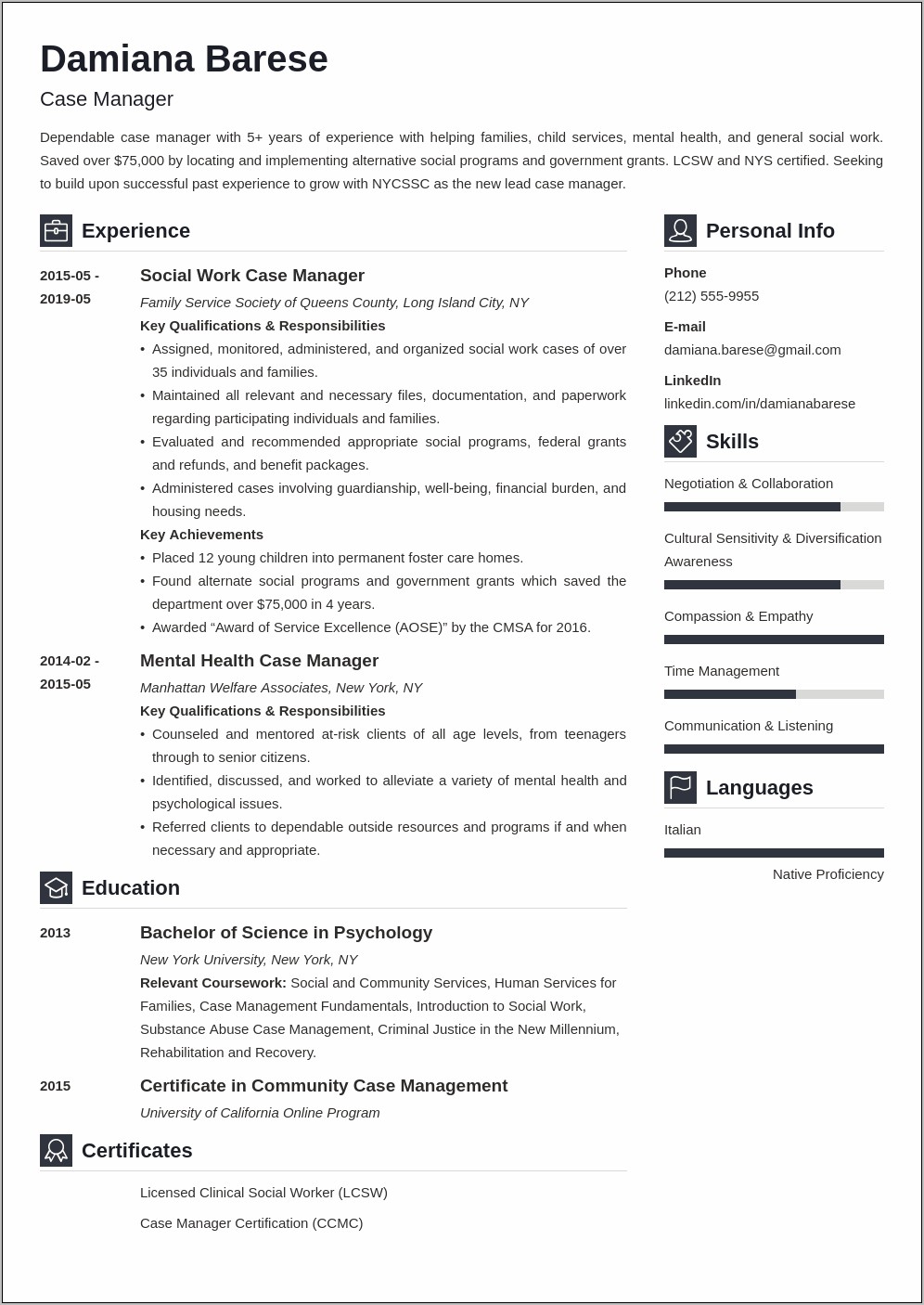 Lvn Case Manager Resume Samples