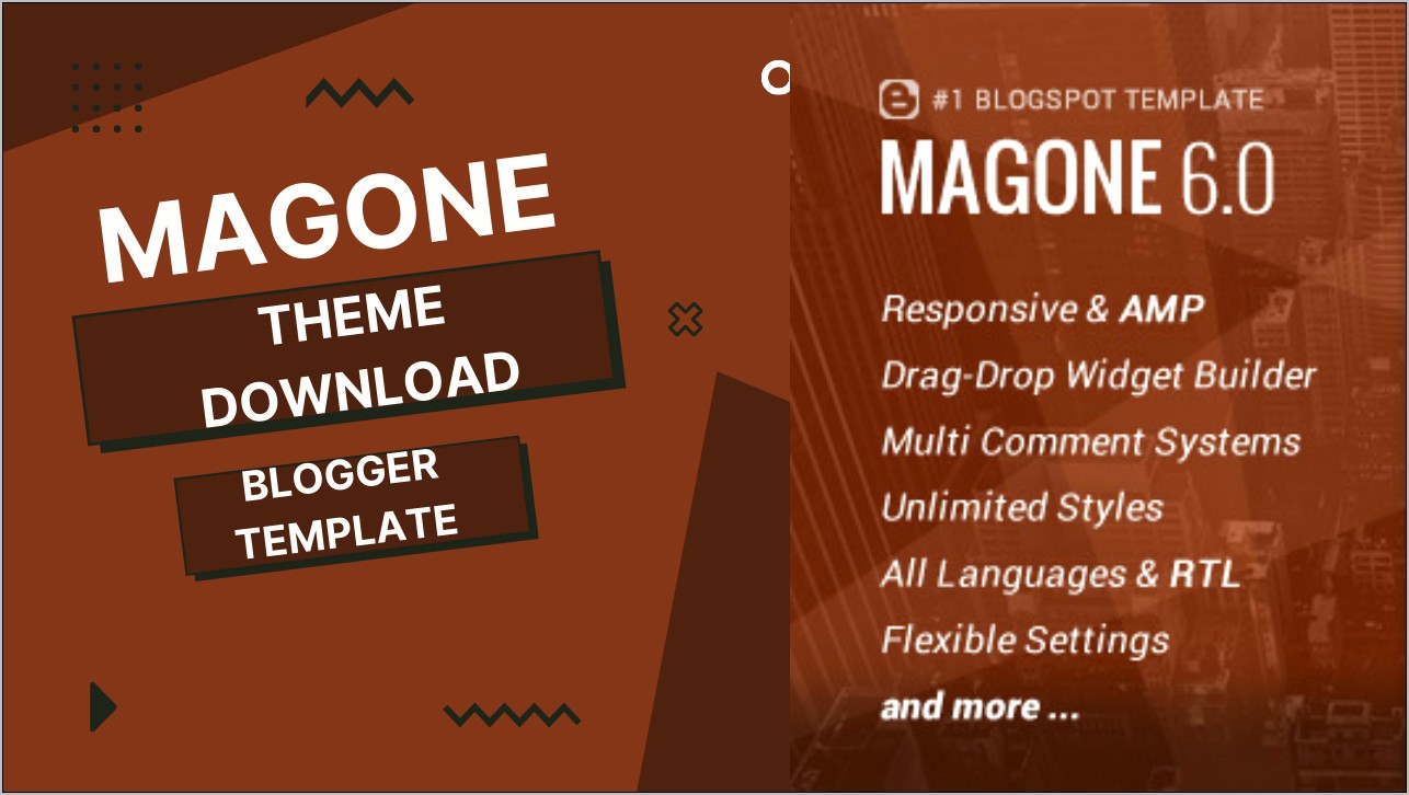 Magone Magazine Blogger Template Free Download