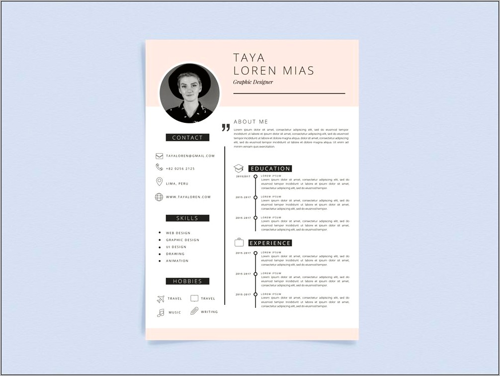 Make A Resume Template Free