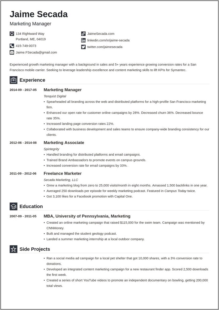 Marketing Coordinator Resume Objective Sample