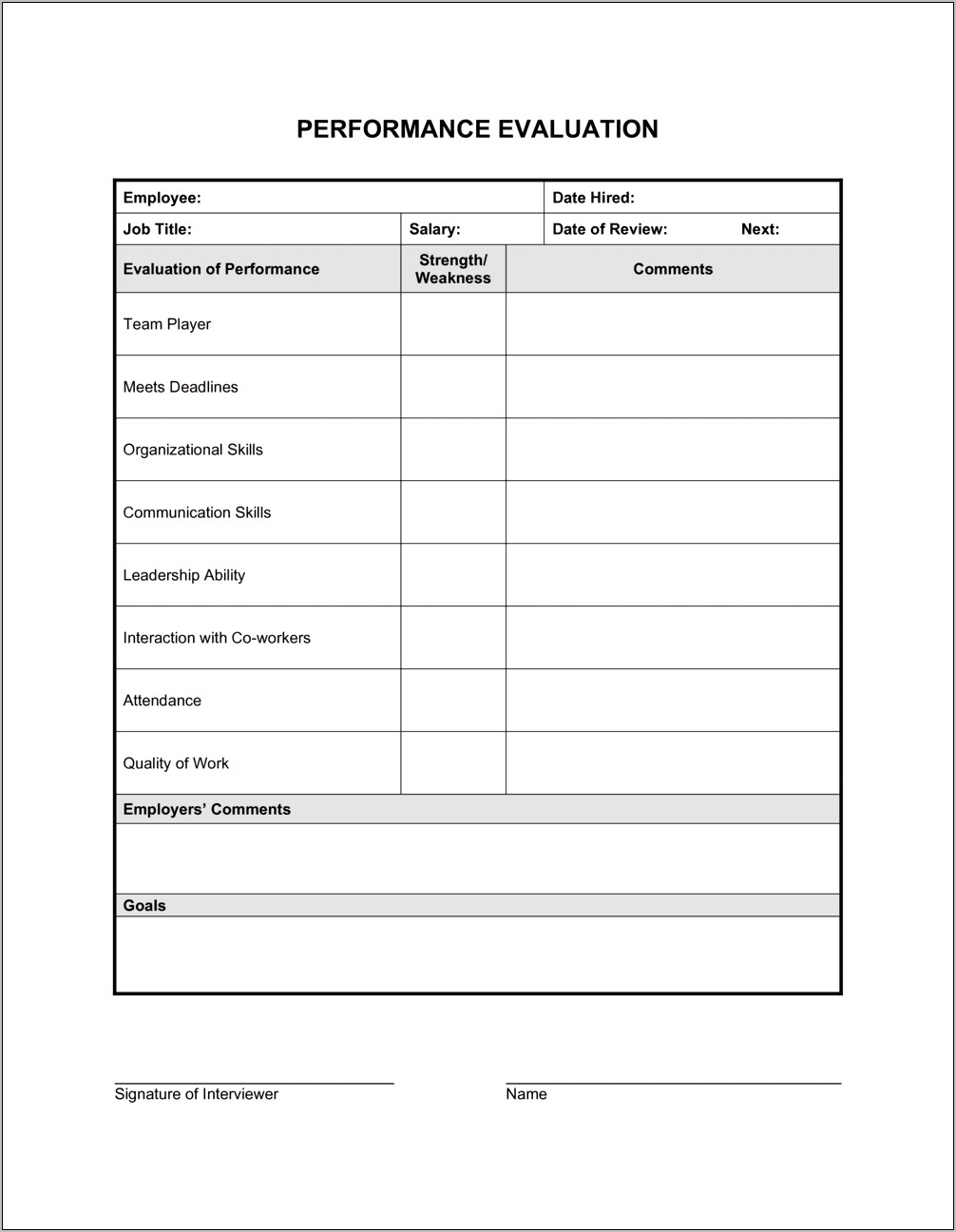 Marketing Evaluation Form Template Download In Ms Word