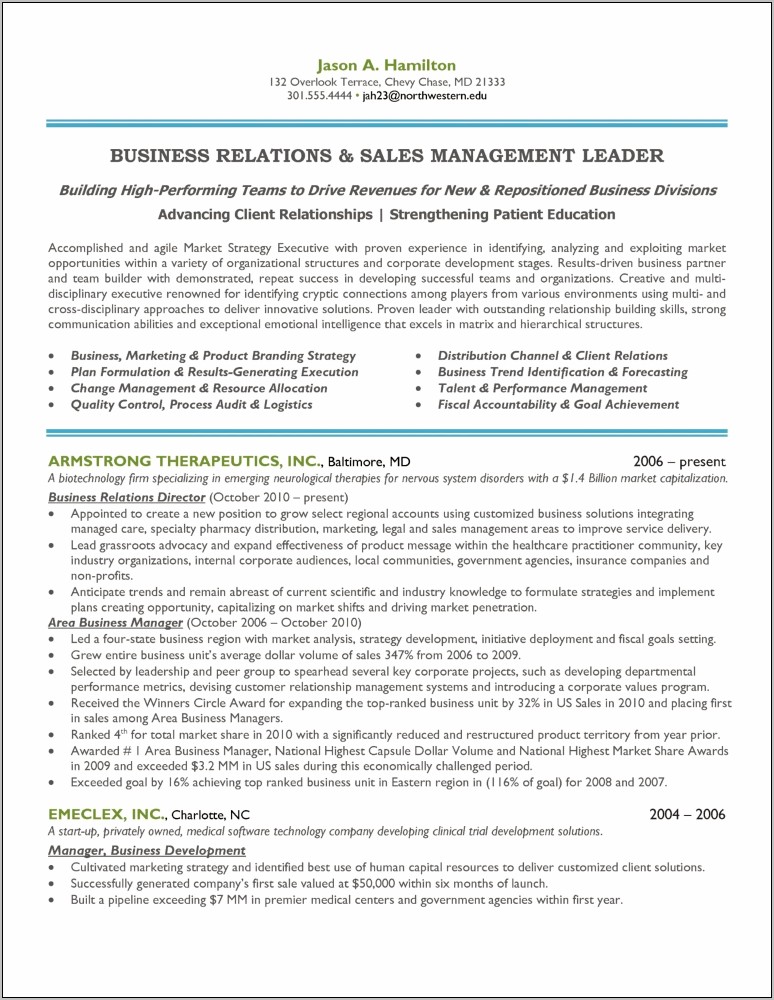 Marketing Manager Resume Job Duties