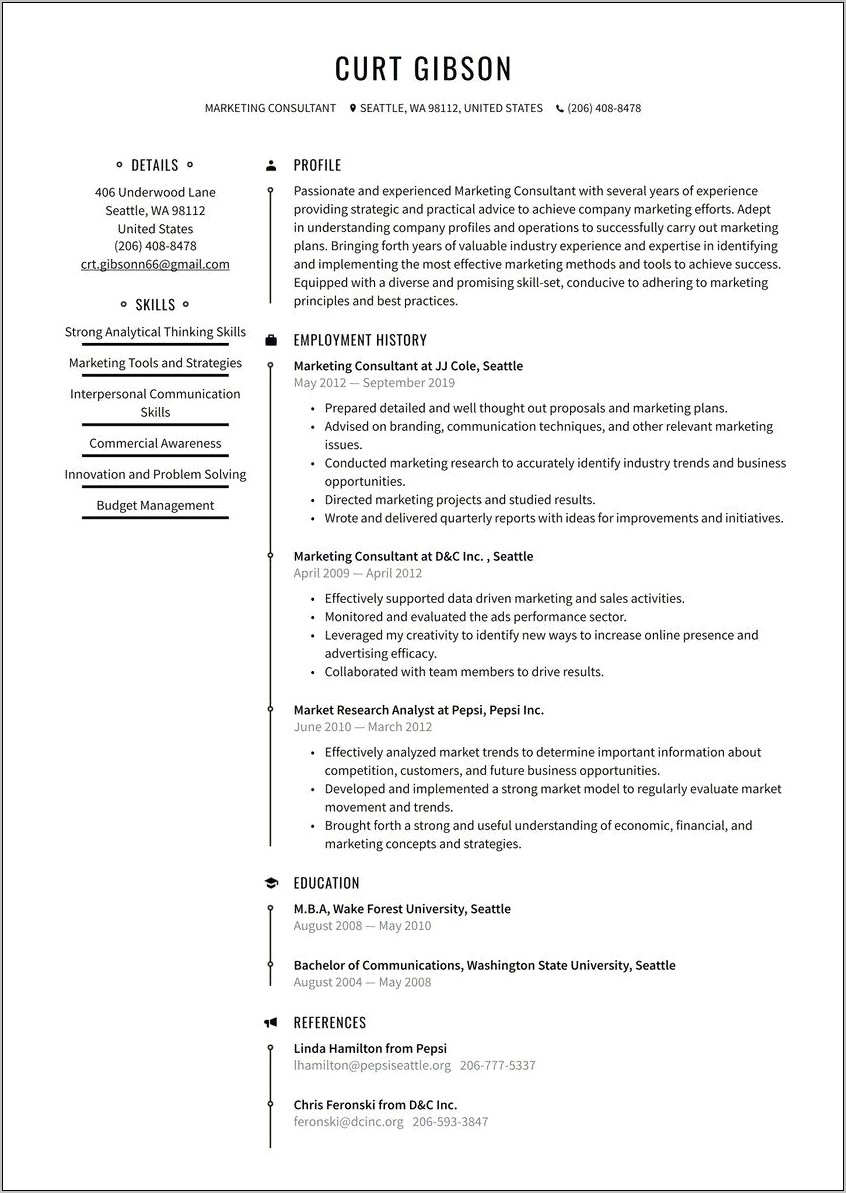 Marketing Objective Statement For Resume
