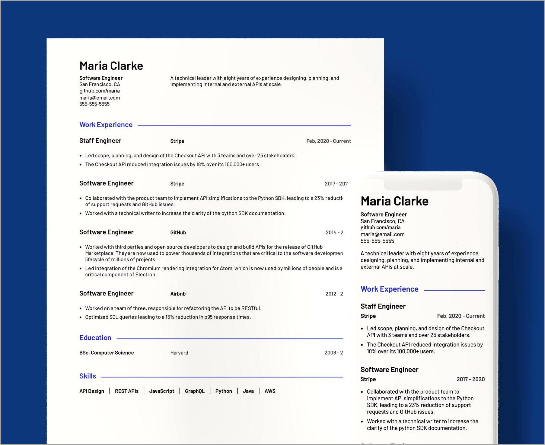 Marketing Professional Online Resume Samples