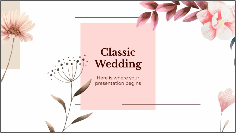 Marriage Garden Ppt Templates Free Download