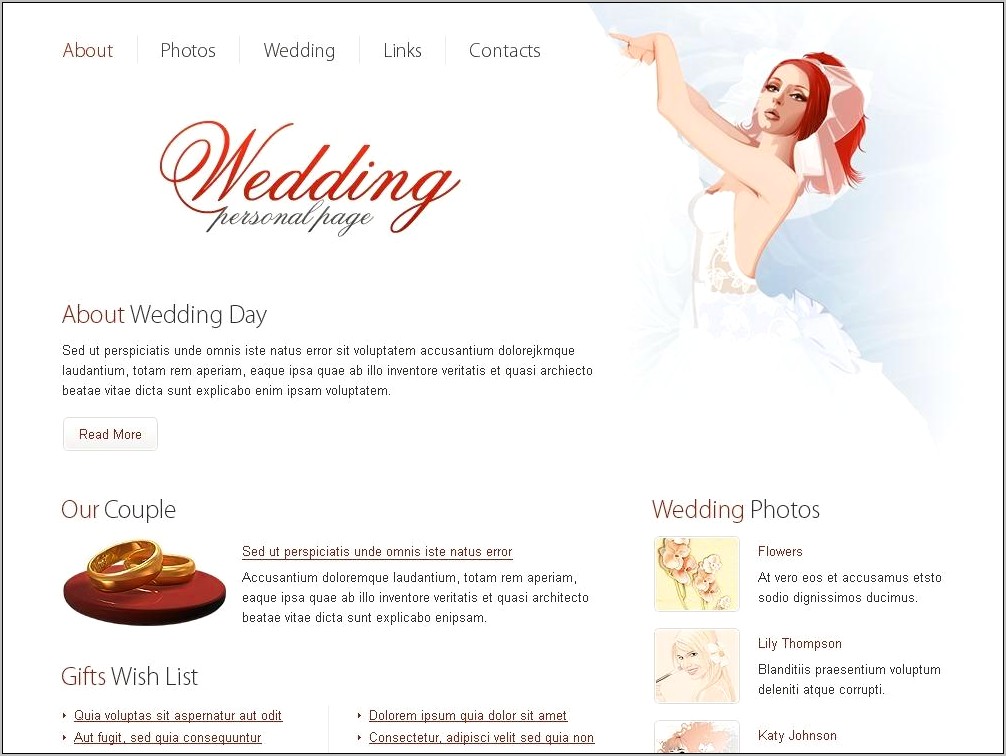 Matrimonial Web Templates Psd Free Download