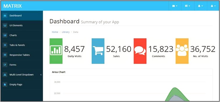 Matrix Admin Panel Template Free Download