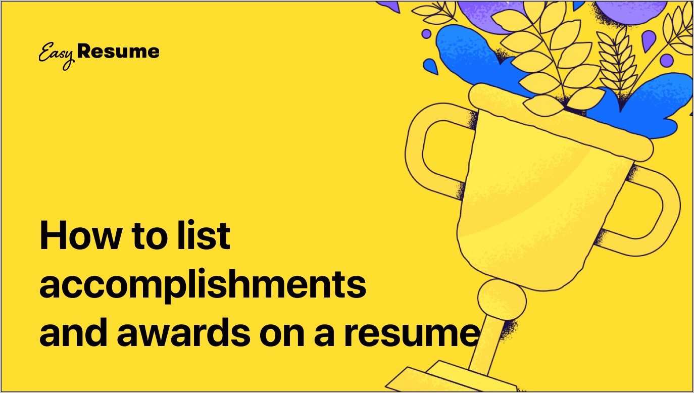 Measurable Accomplishments Examples For Resume