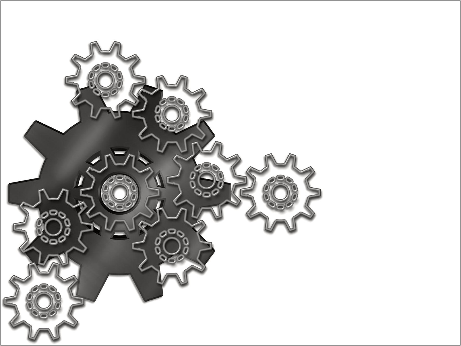 Mechanical Gear Powerpoint Template Free Download