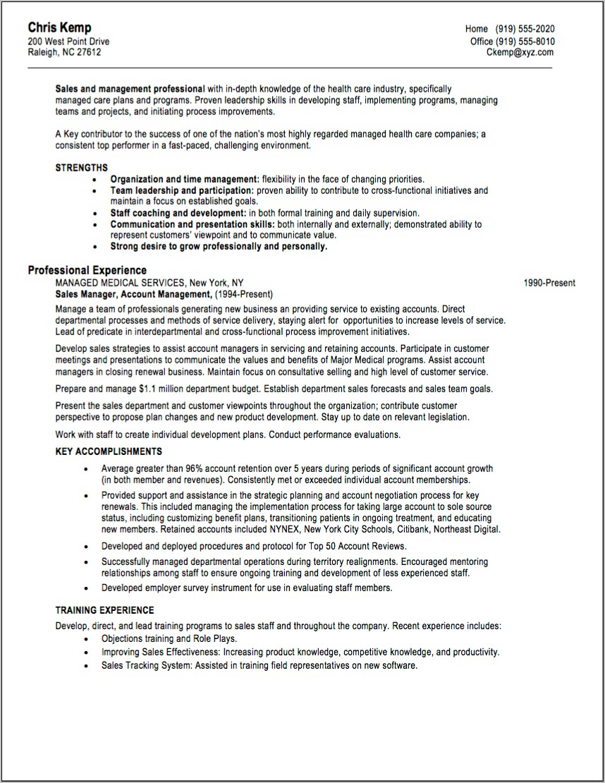 Medical Sales Rep Resume Objective