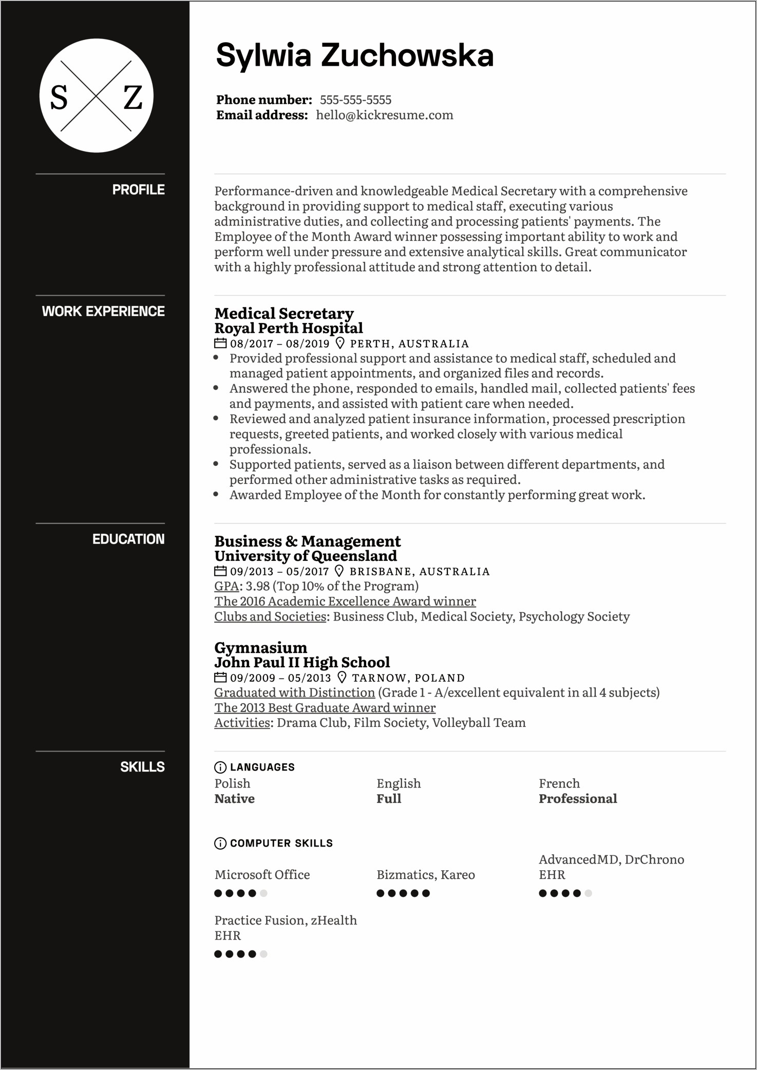 Medical Science Liaison Resume Samples