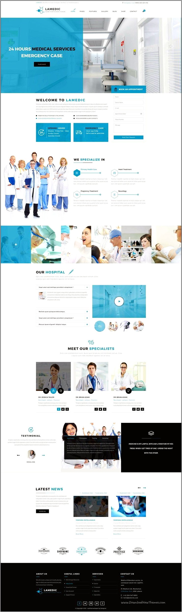 Medical Web Templates Psd Free Download