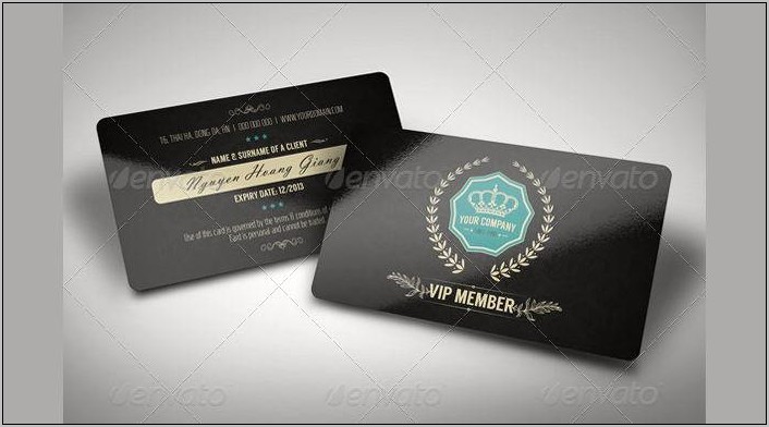 Membership Card Template Psd Free Download