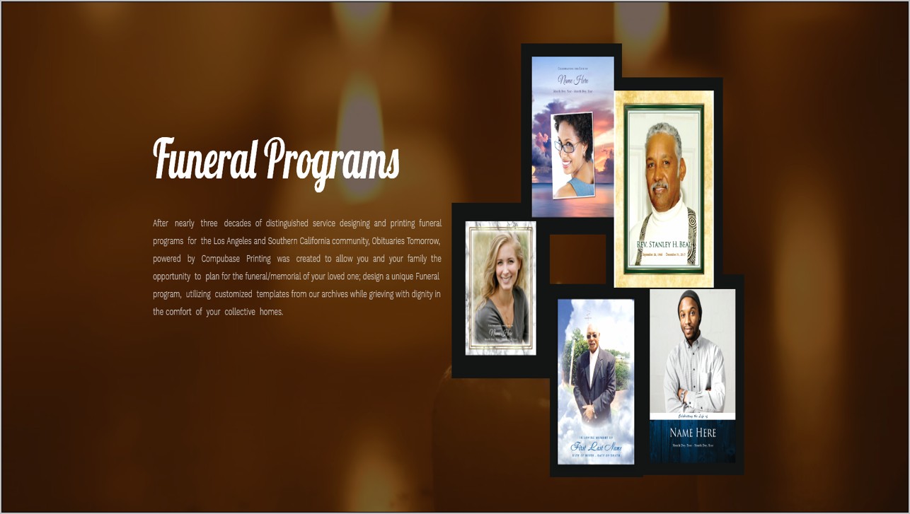 Memorial Service Powerpoint Templates Free Download