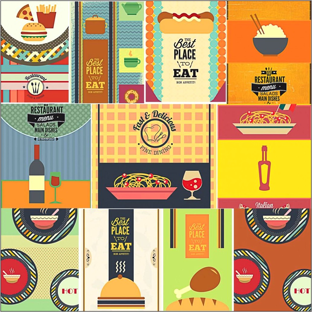 Menu Design Templates Vector Free Download