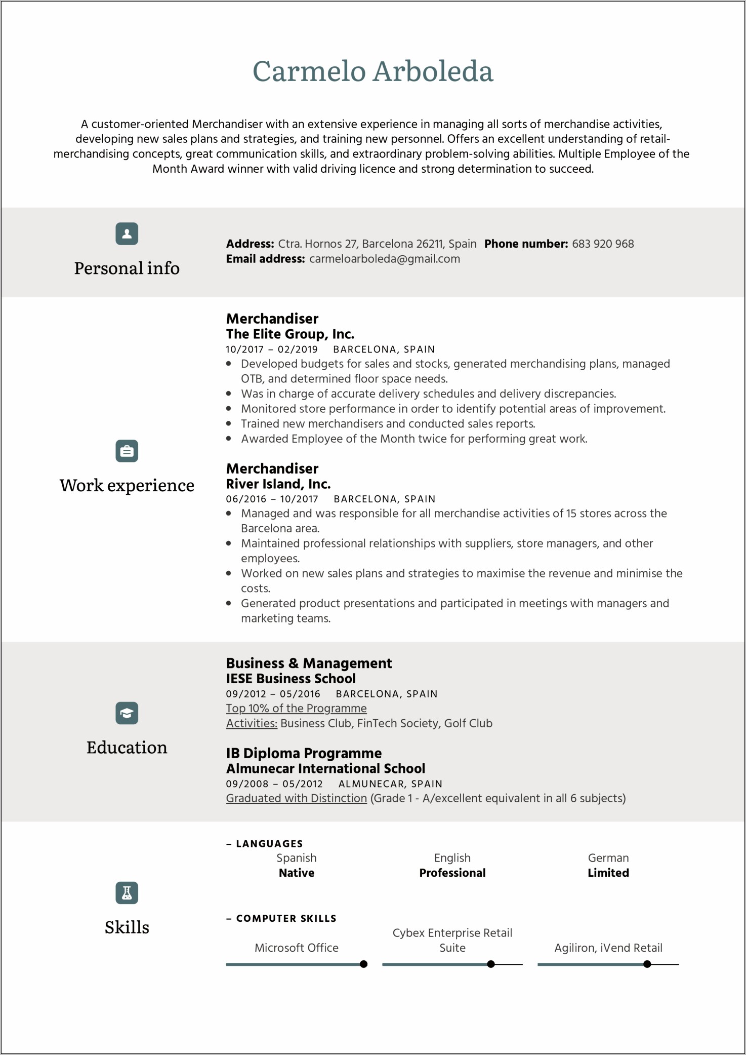 Merchandiser Job Description Duties Resume