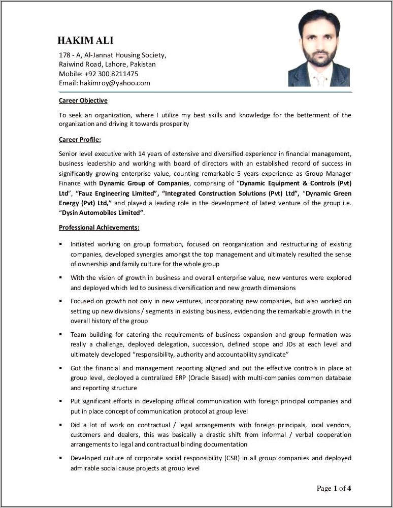 Merger And Acquisition Manager Resume