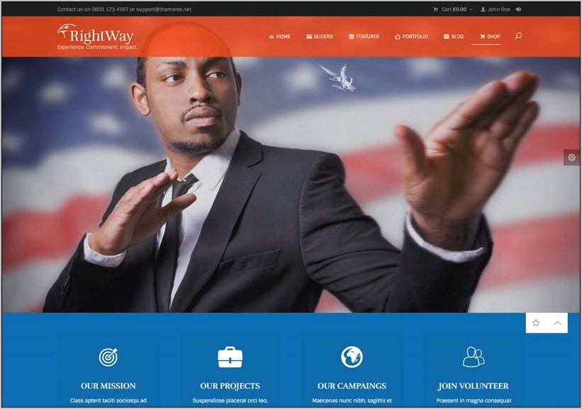 Miata Political Html5 Template Free Download