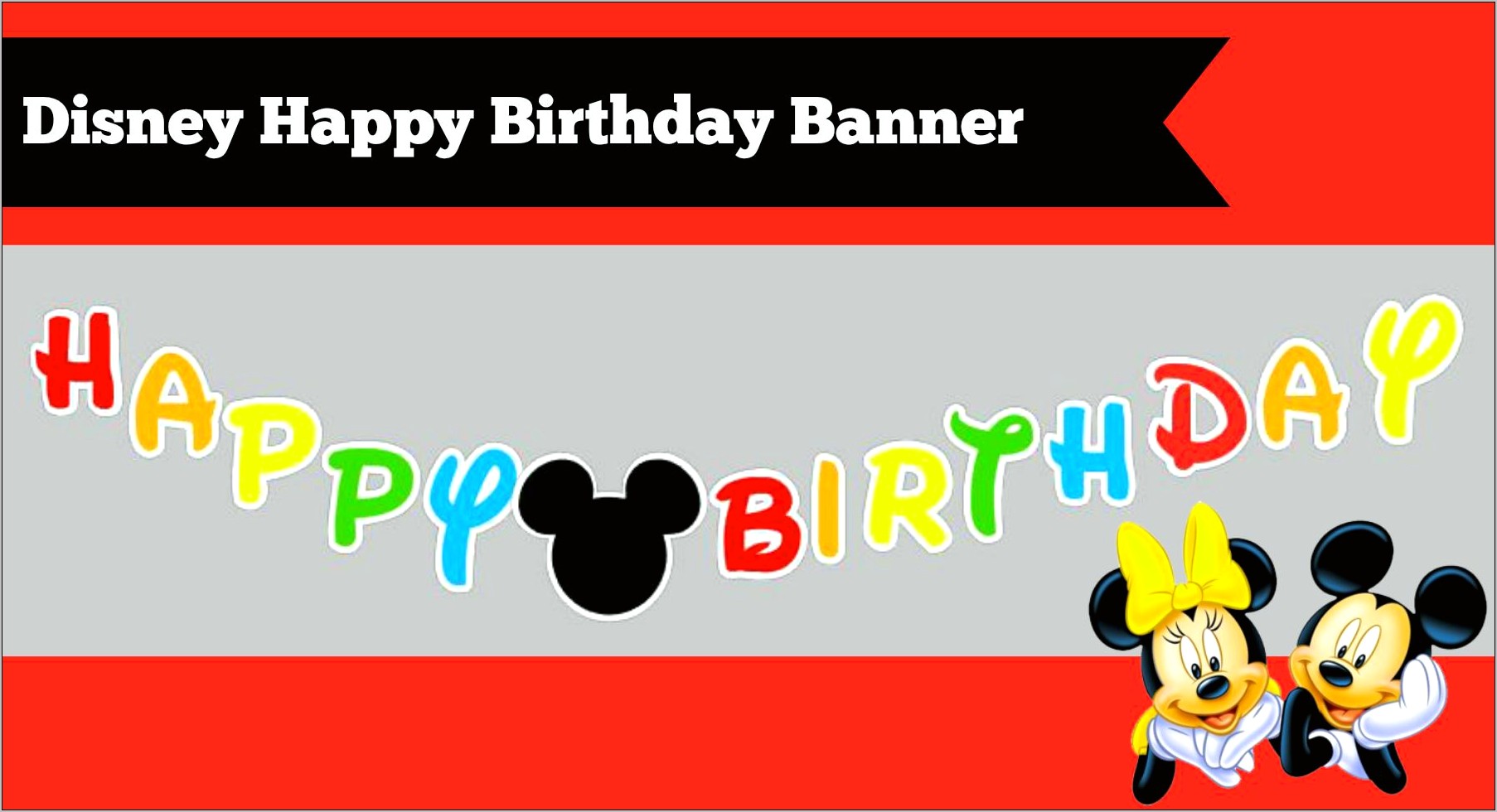 Mickey Mouse Tarpaulin Template Free Download