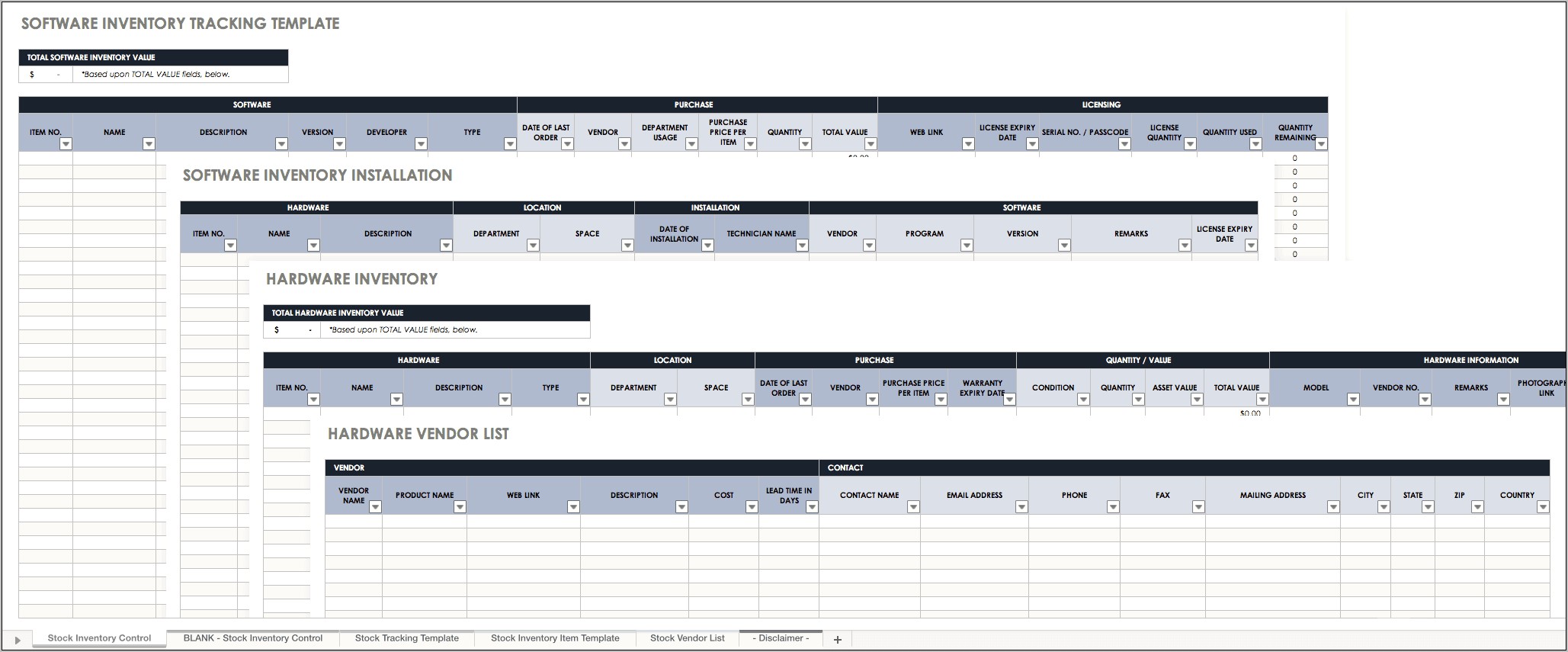 Microsoft Access Asset Tracking Database Template Download