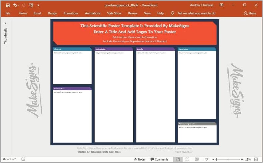 Microsoft Powerpoint Poster Template Free Download