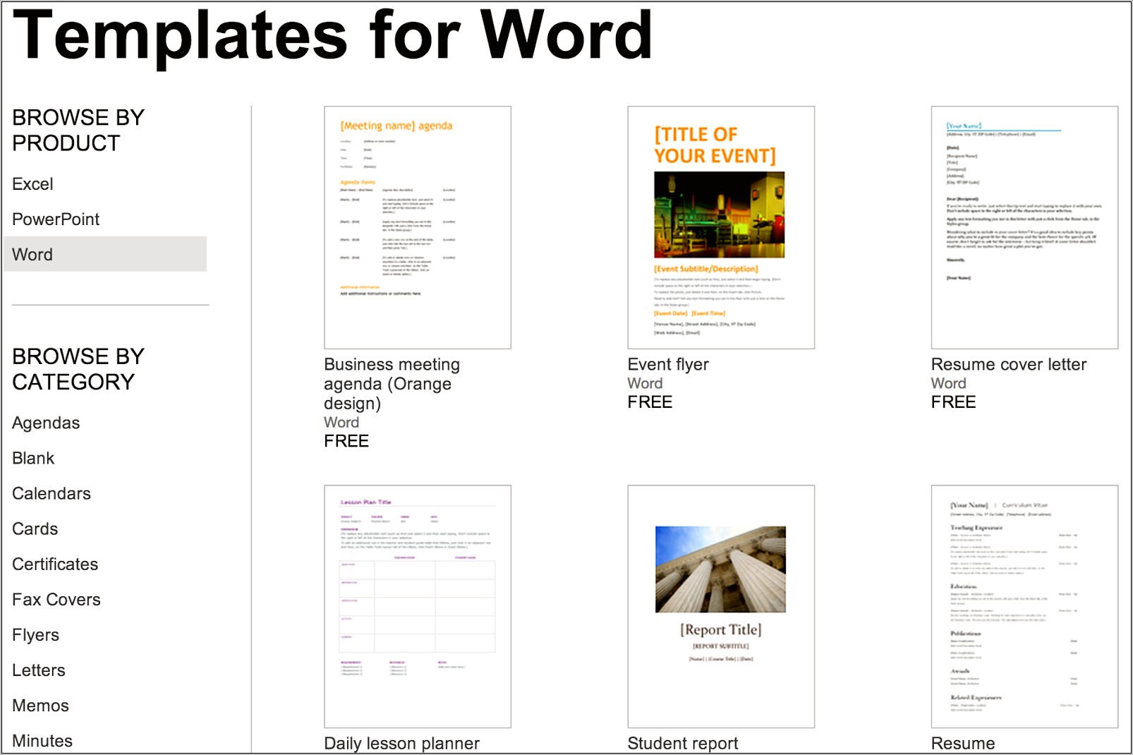 Microsoft Word 2007 Templates Download Brochure