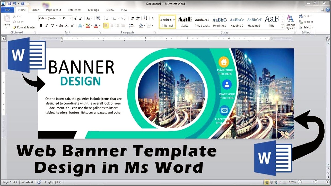 Microsoft Word Banner Template Free Download