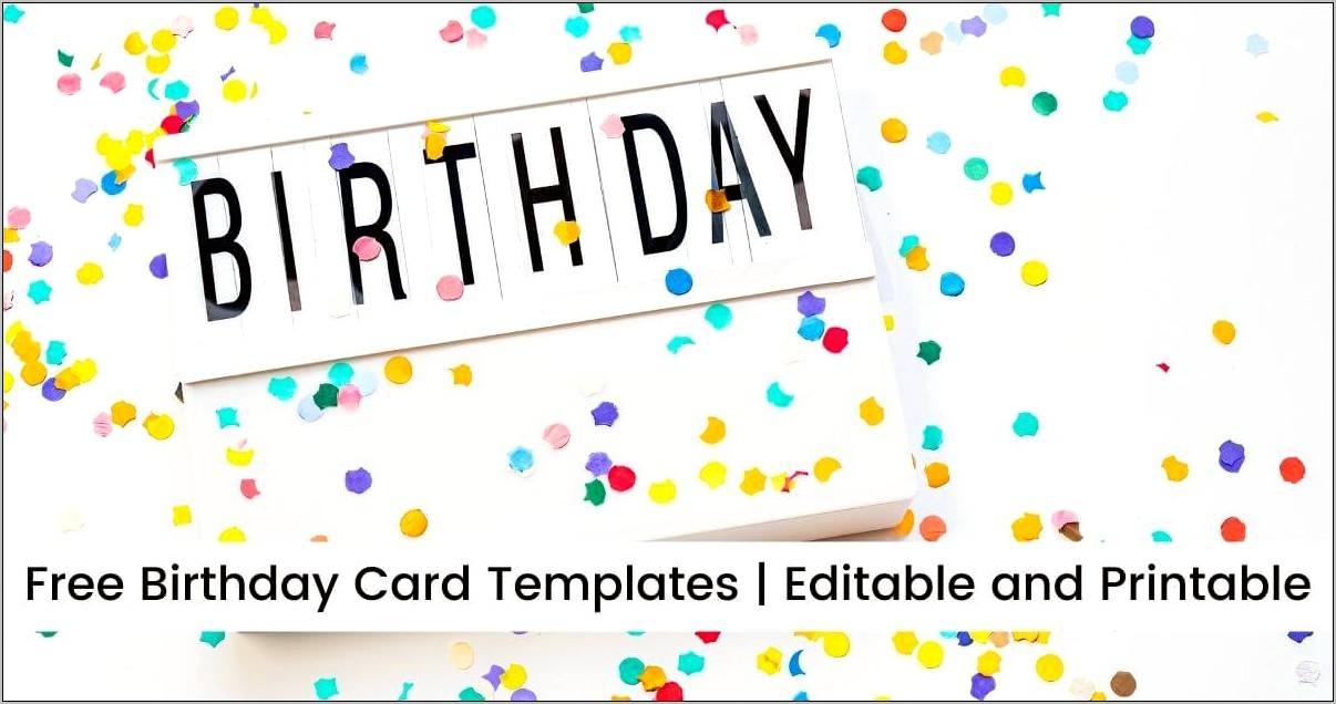 Microsoft Word Birthday Templates Free Download