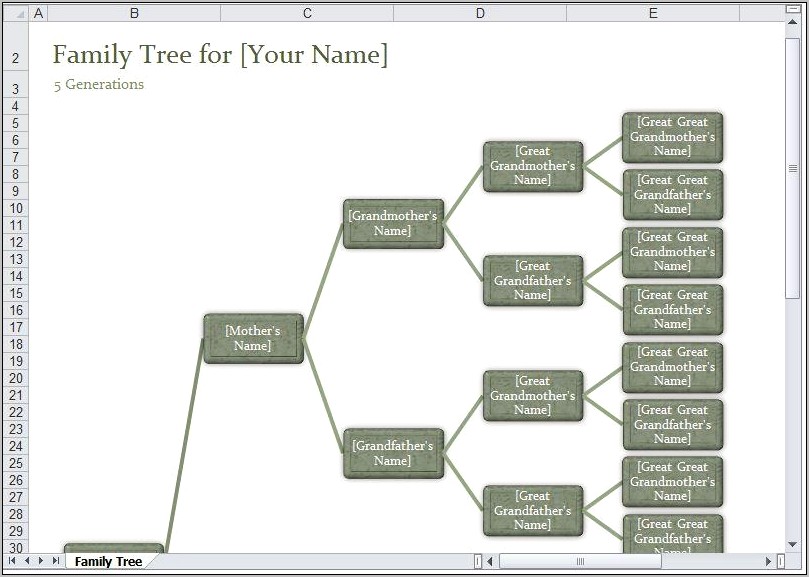 Microsoft Word Family Tree Template Download