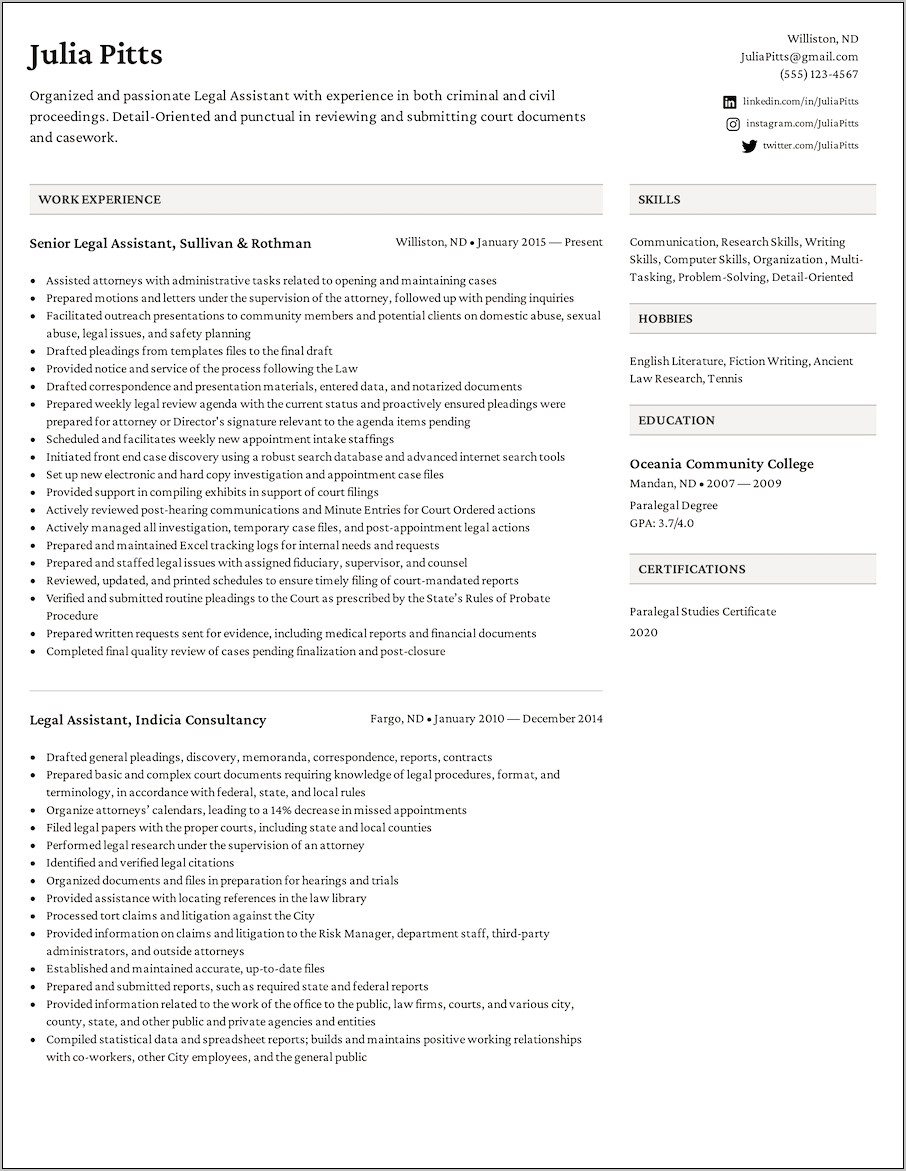 Military Resume Template Free Download